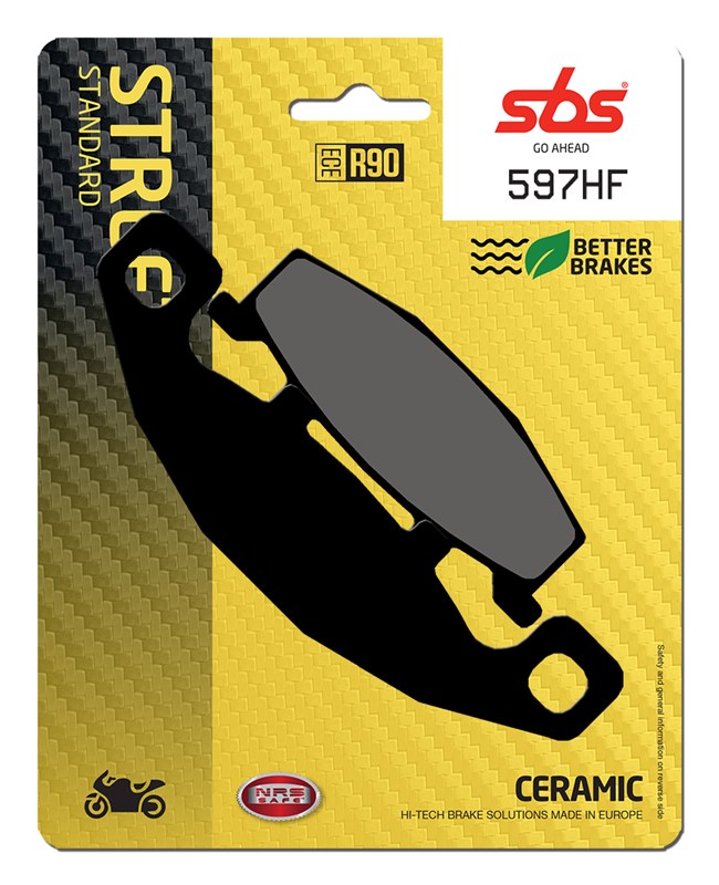 SBS brake pads KH129 street standart ceramic colour black (597HF)